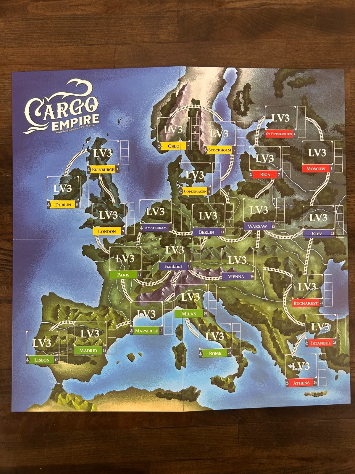 Moaideas – Cargo Empire KICKSTARTER DELUXE + 5th Player Pack – COMPLETE! EX!
