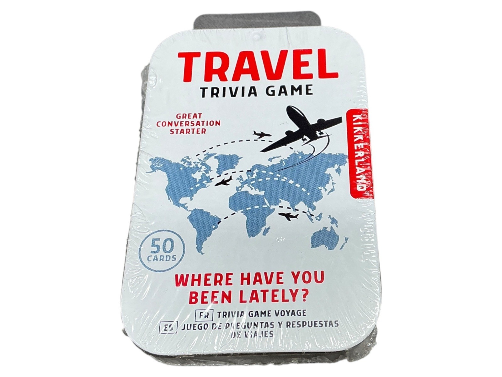Lot 2x Kikkerland Travel Trivia Game 50 Cards Fun Conversation Starter