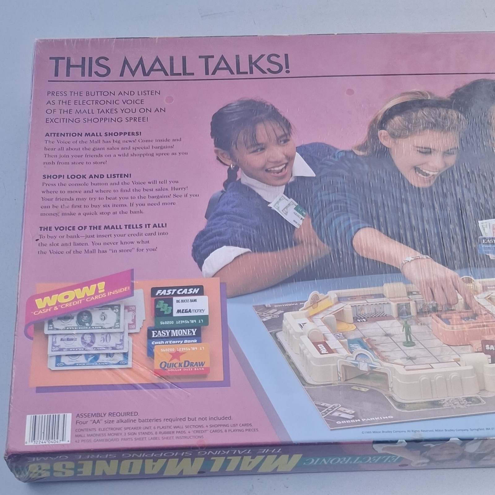 Vintage 1988 Mall Madness Electronic Talking Shopping Board Game Factory Sealed!