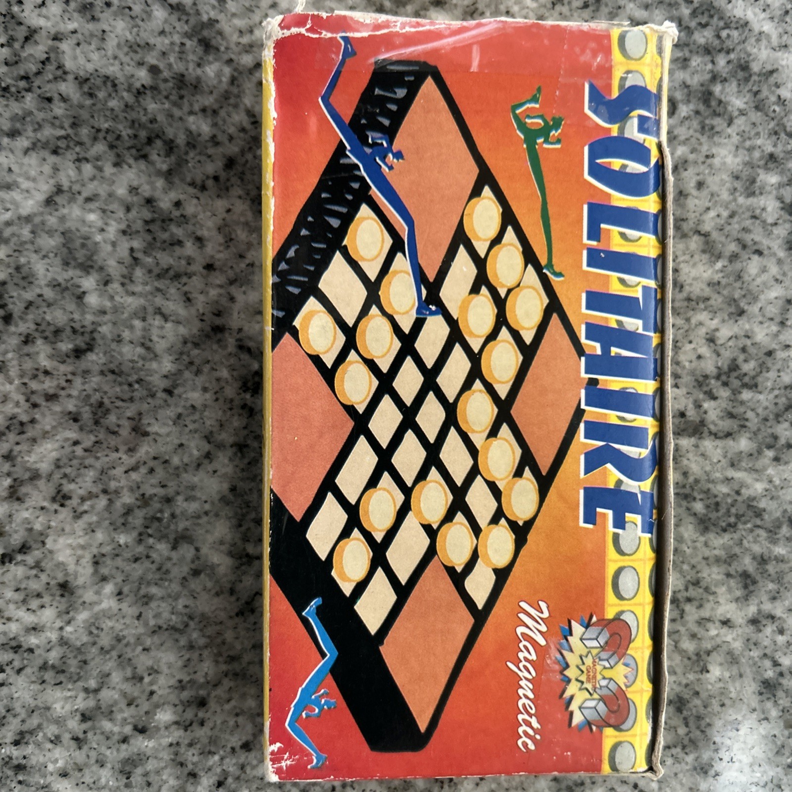 Vintage Mini Magnetic Travel Game Solitaire Theme Pocket Game