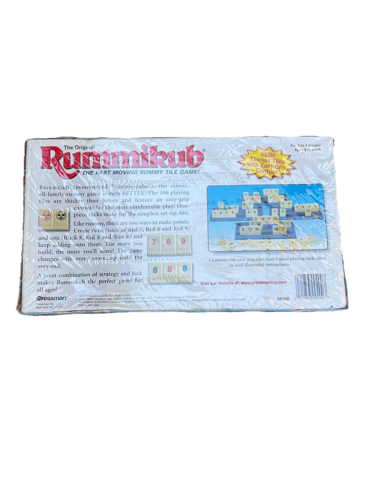 VTG. The Original Rummikub The Fast Moving Rummy Tile Game New Thicker Tiles New