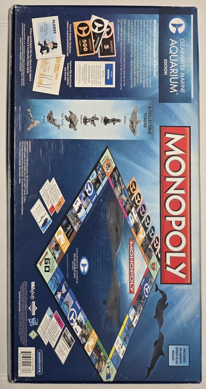 Monopoly Clearwater Marine Aquarium Dolphin Tale 100% Complete
