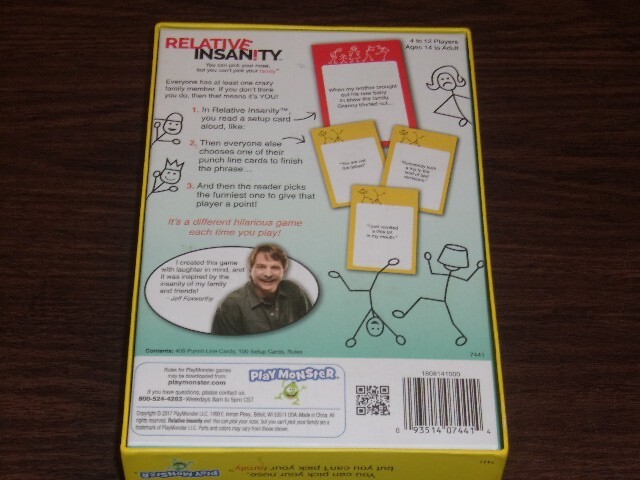 NIB 2017 Relative Insanity Game Made and Played by Jeff Foxworthy Playmonster