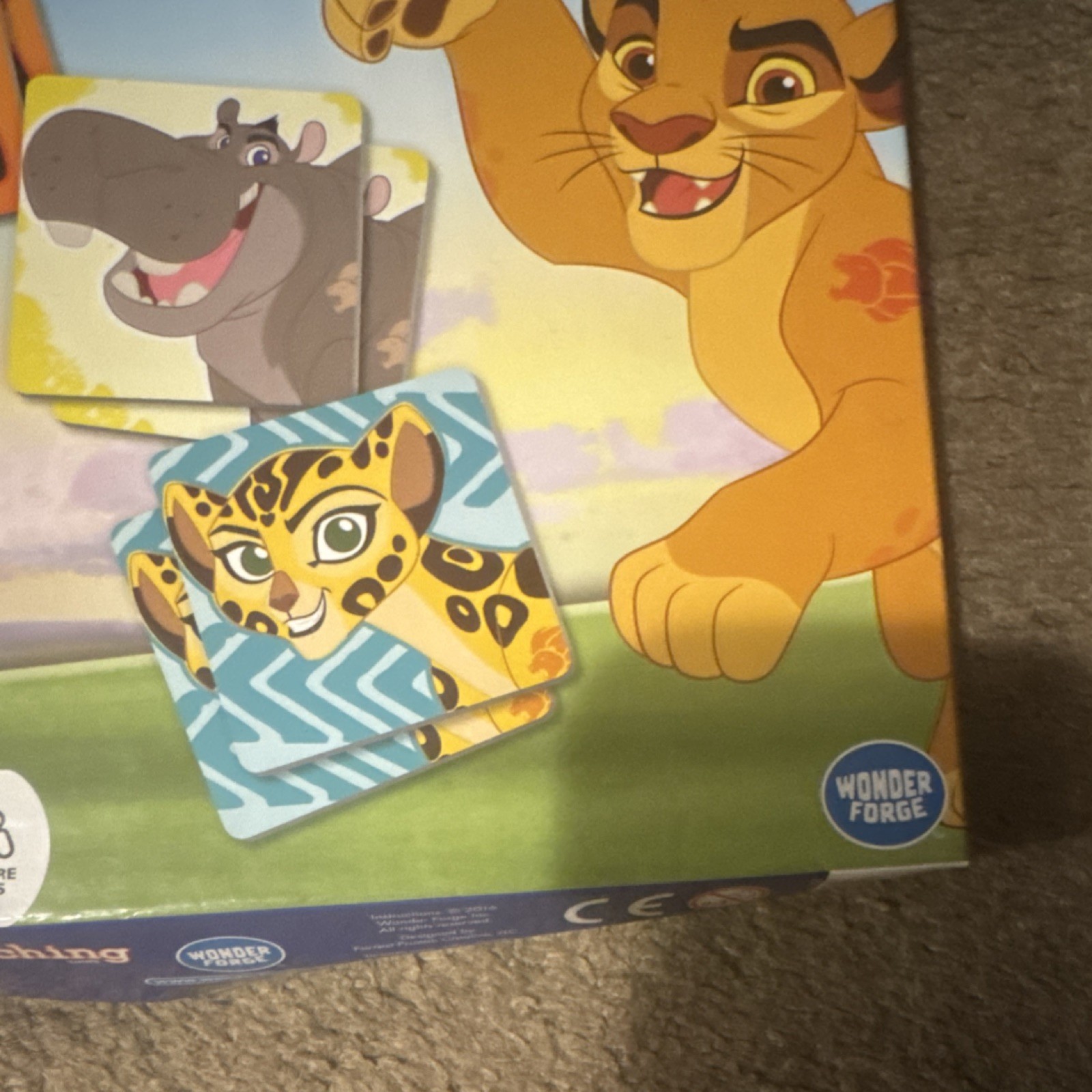 Wonder Forge The Lion Guard Matching Game Picture Matching Ages 3+ Complete Set