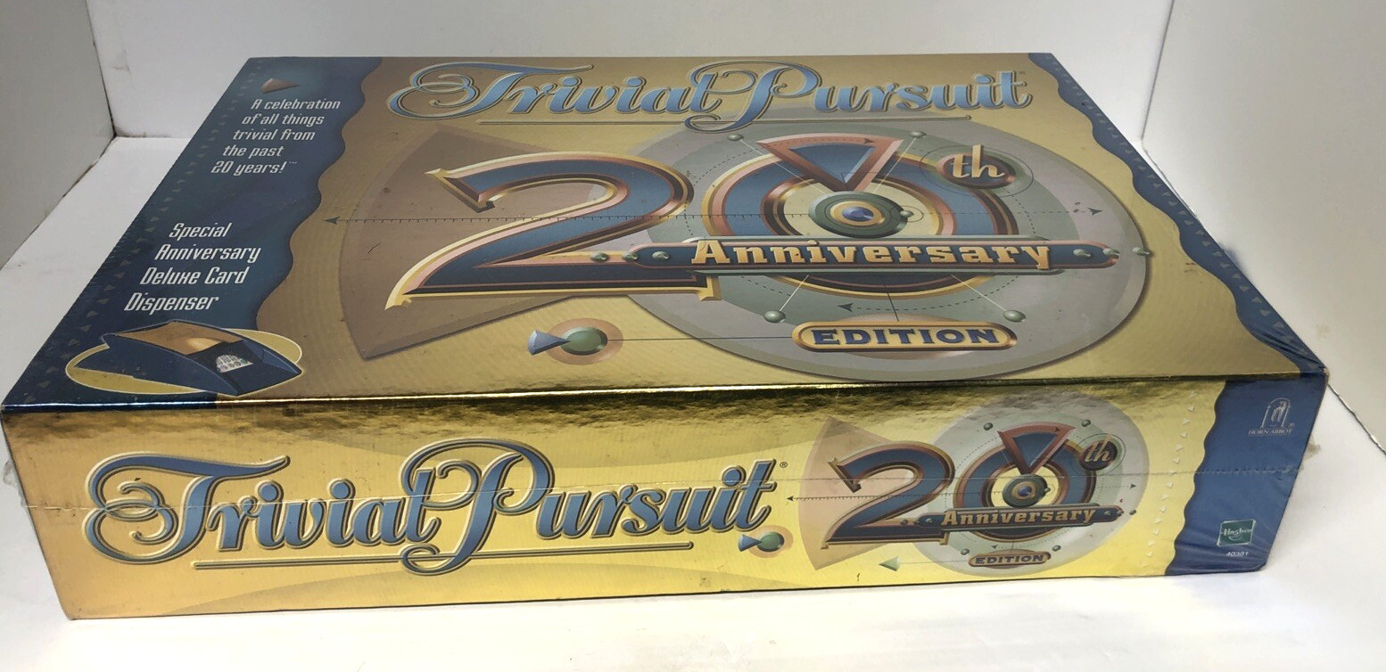 2002 Hasbro Trivial Pursuit 20th Anniversary Edition Board Game New & Sealed