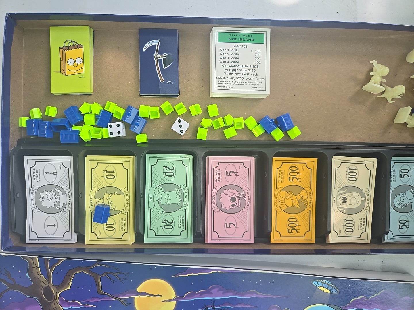 The Simpsons Treehouse of Horror Monopoly Board Game Collector’s Edition 2005 VG