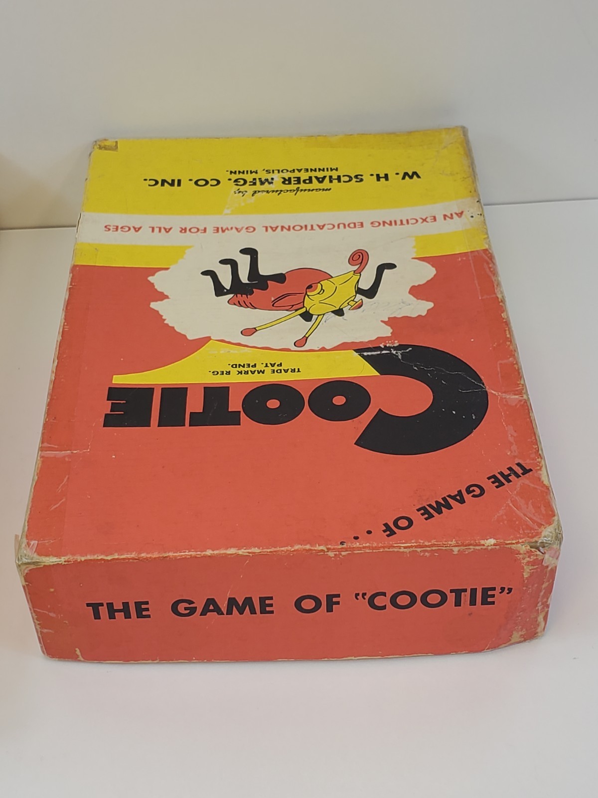 2 Cootie Build A Cootie Bug Games From the 50s & 60s Missing 1 Eye