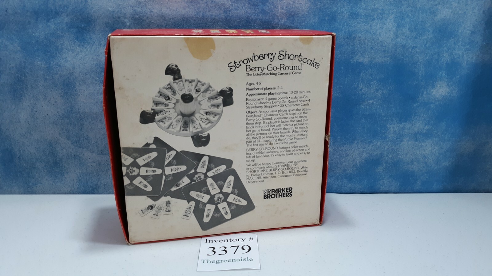 Classic 1981 Parker Brothers Strawberry Shortcake Board Game Berry-Go-Round