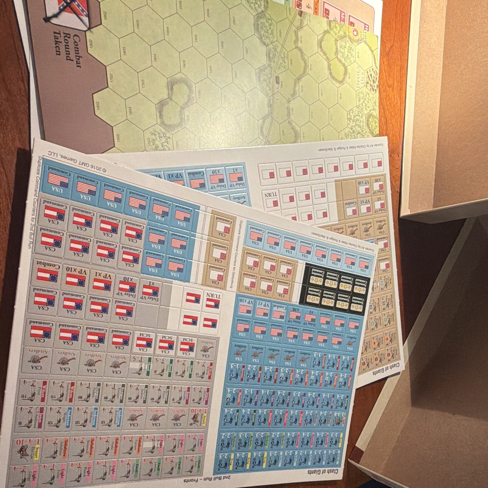 GMT Games Clash of Giants Civil War: Bull Run & Gettysburg Board Game Dice