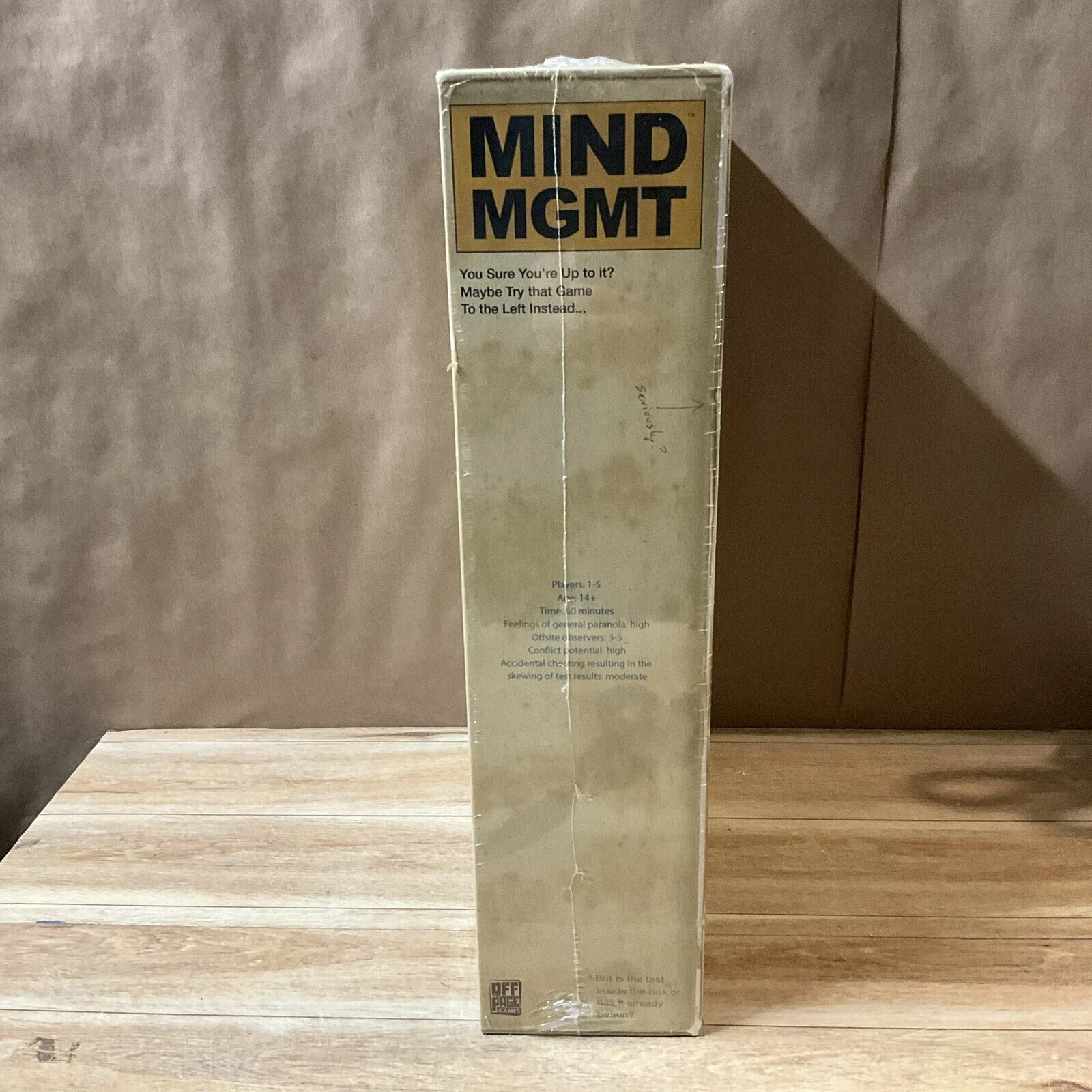 Mind MGMT Psychic Espionage Board Game NEW Sealed Off The Page Games