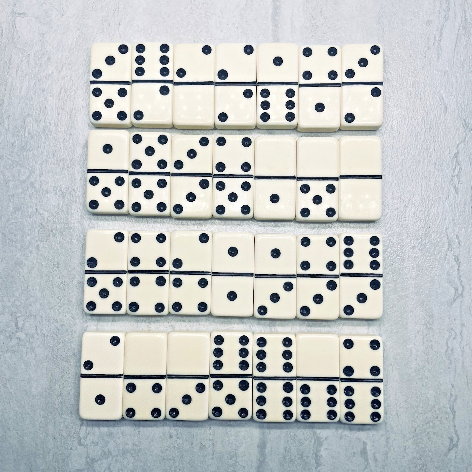Puremco Marblelike Dominoes Jumbo Super Thick Giant Face 1632