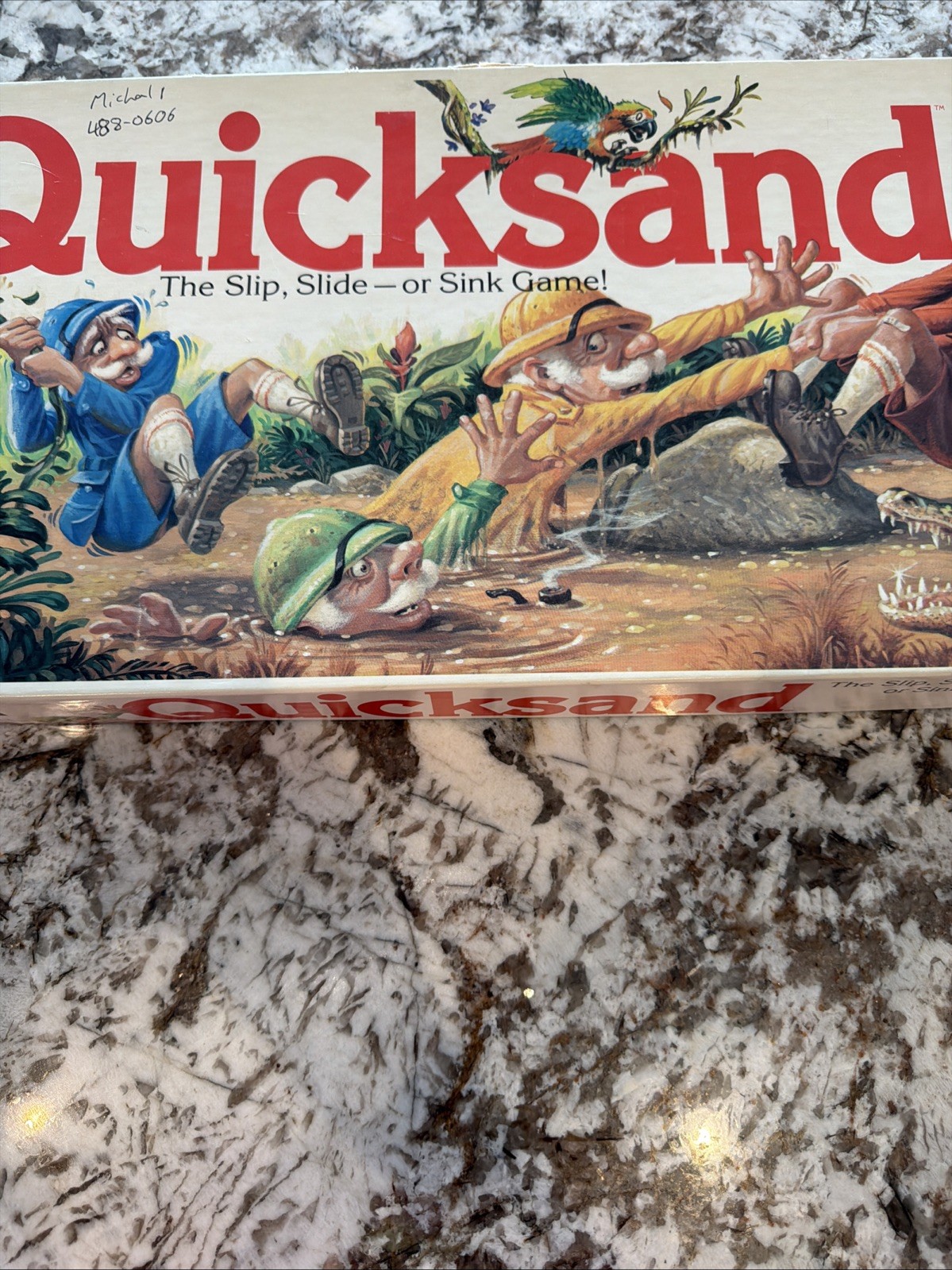 Quicksand The Slip, Slide or Sink Board Game Parker Brothers VTG 1989 Complete