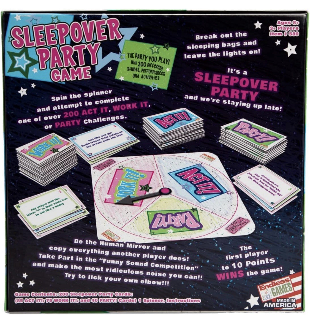 Endless Games The Sleepover Party Game. New Never Used. Ages 8+