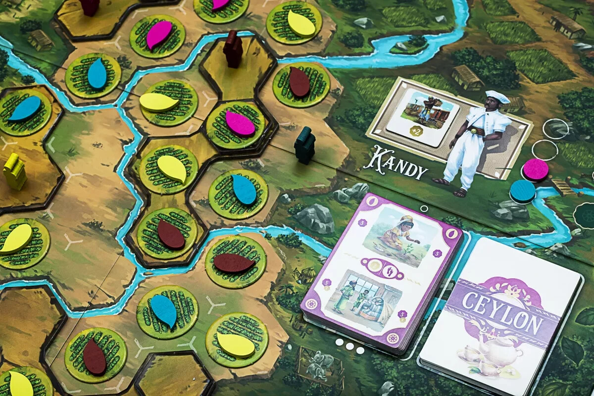 Ceylon Euro-Style Tea Trade Board Game by Ludo Nova
