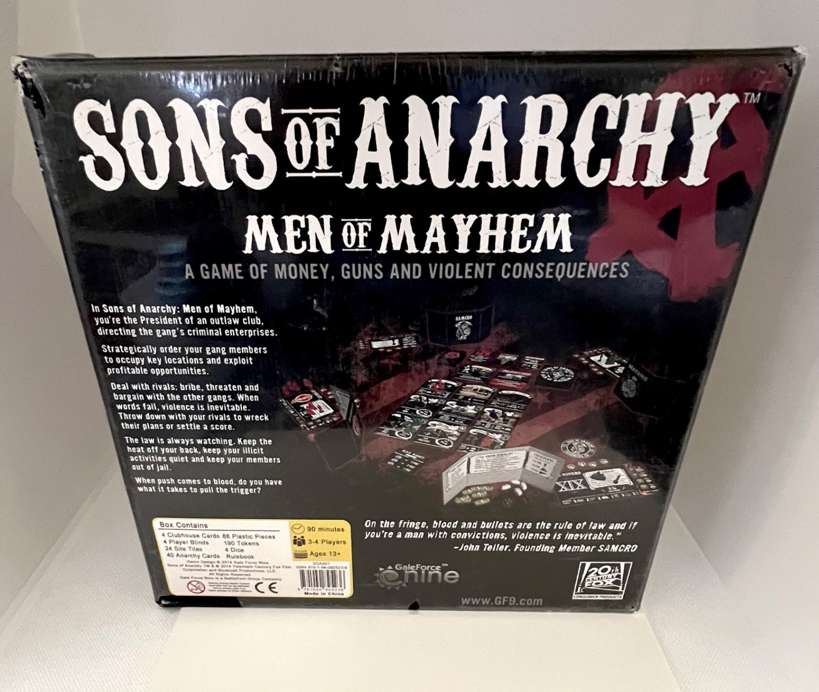 Sons of Anarchy: Men of Mayhem Board Game 2014 SEALED! Never Opened! Complete