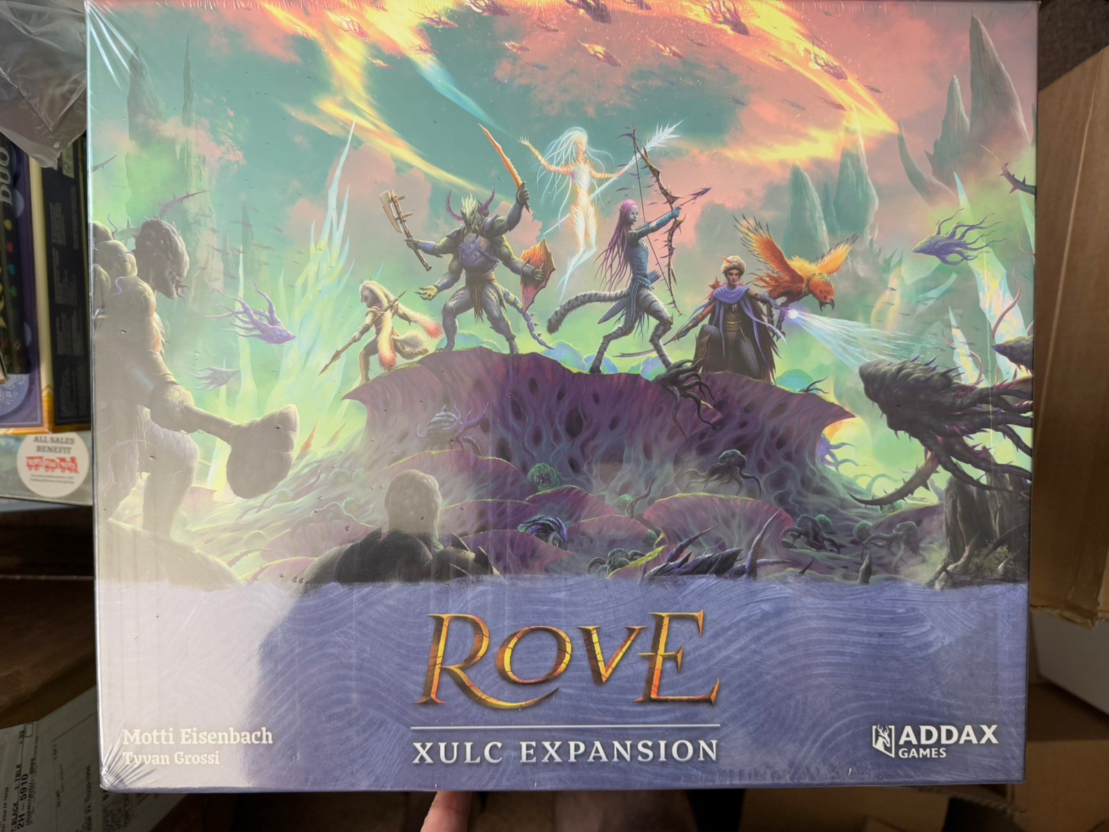 Rove – Addax Games – Core + Xult Expansion + Premium Dice – NEW/SEALED
