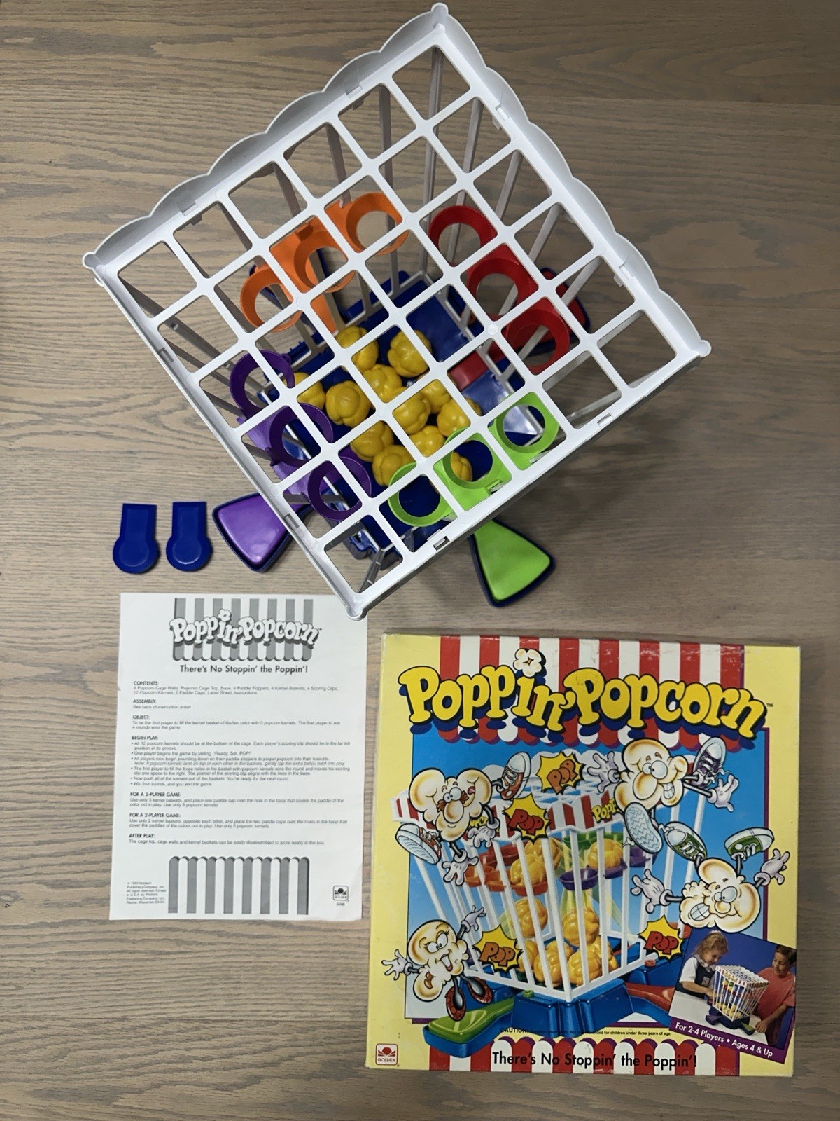 Golden Poppin Popcorn Game 1993 Vintage Complete No Stoppin The Poppin VGUC