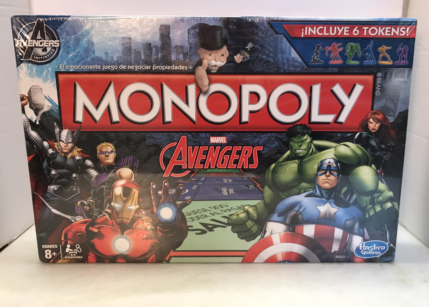 NOS 2014Hasbro Marvel Avengers Monopoly Game SPANISH Version Out of Print SEALED