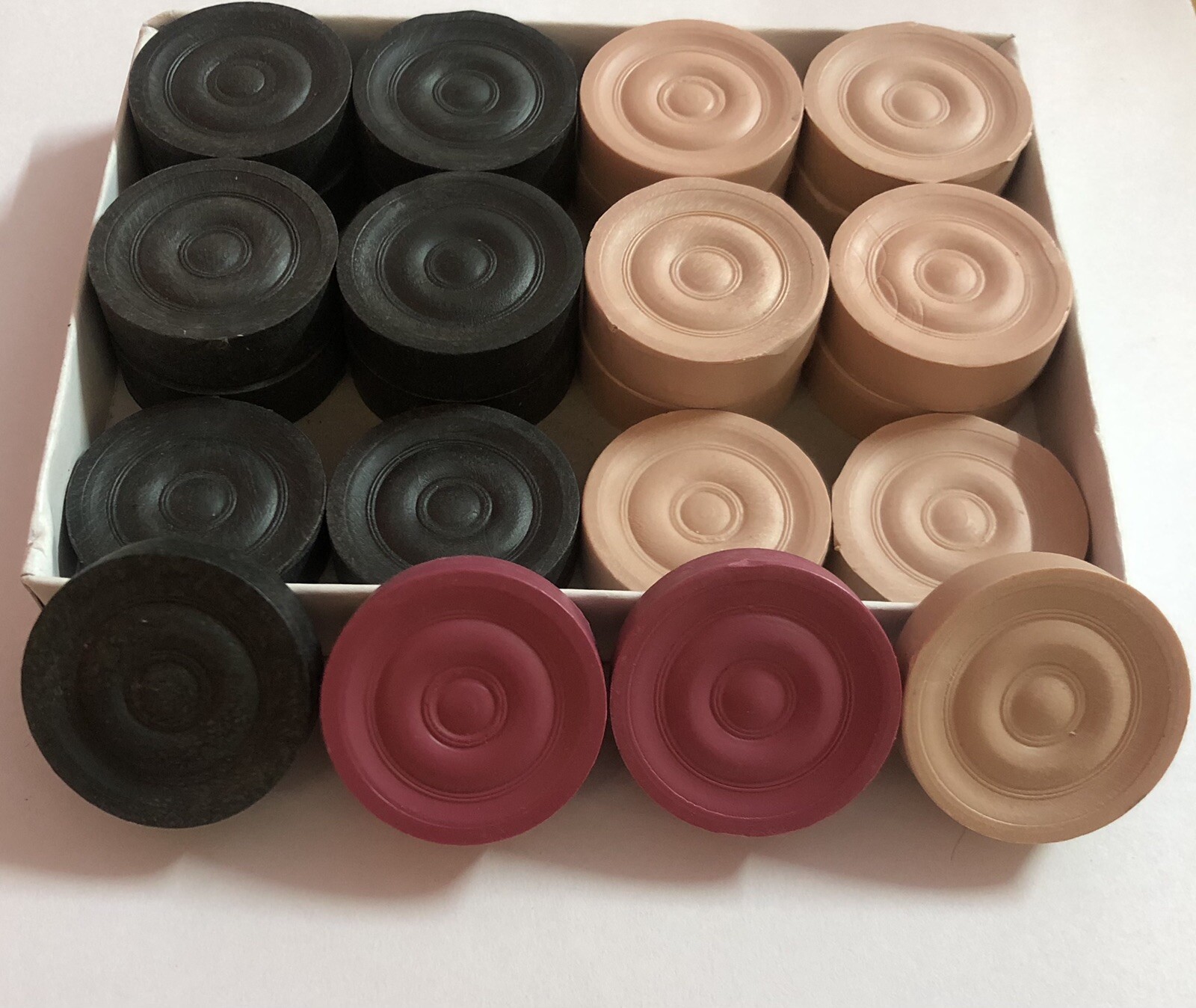 Premium Quality Carrom Board Coins 24 pc Jumbo Size Heavy weight smooth FREE SHI