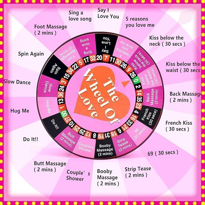 Electric Love Spinner Wheel Game for Couples Romantic Foreplay Bedroom Toy