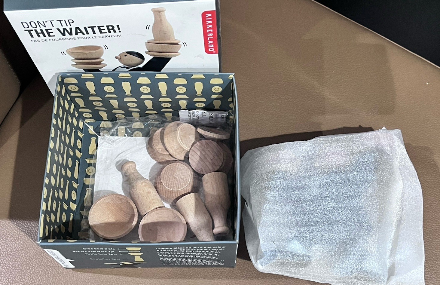 Don’t Tip The Waiter Game-Kikkerland- NEW-Fun Stacking Game For 1 Or More People
