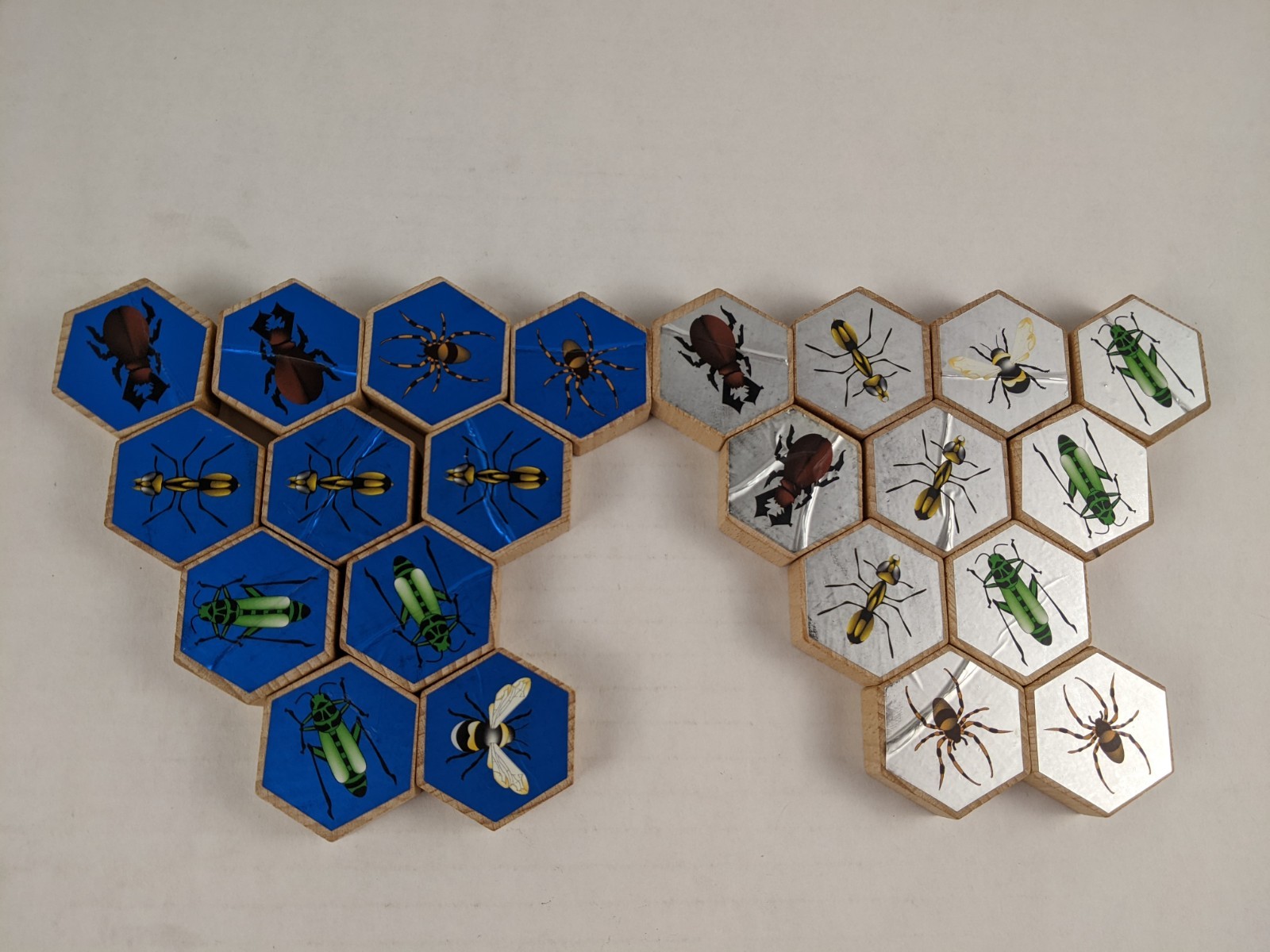 Hive John Yianni Gen42 Four Two Year 2000 Original Wood Tile Game 22 Pieces HTF