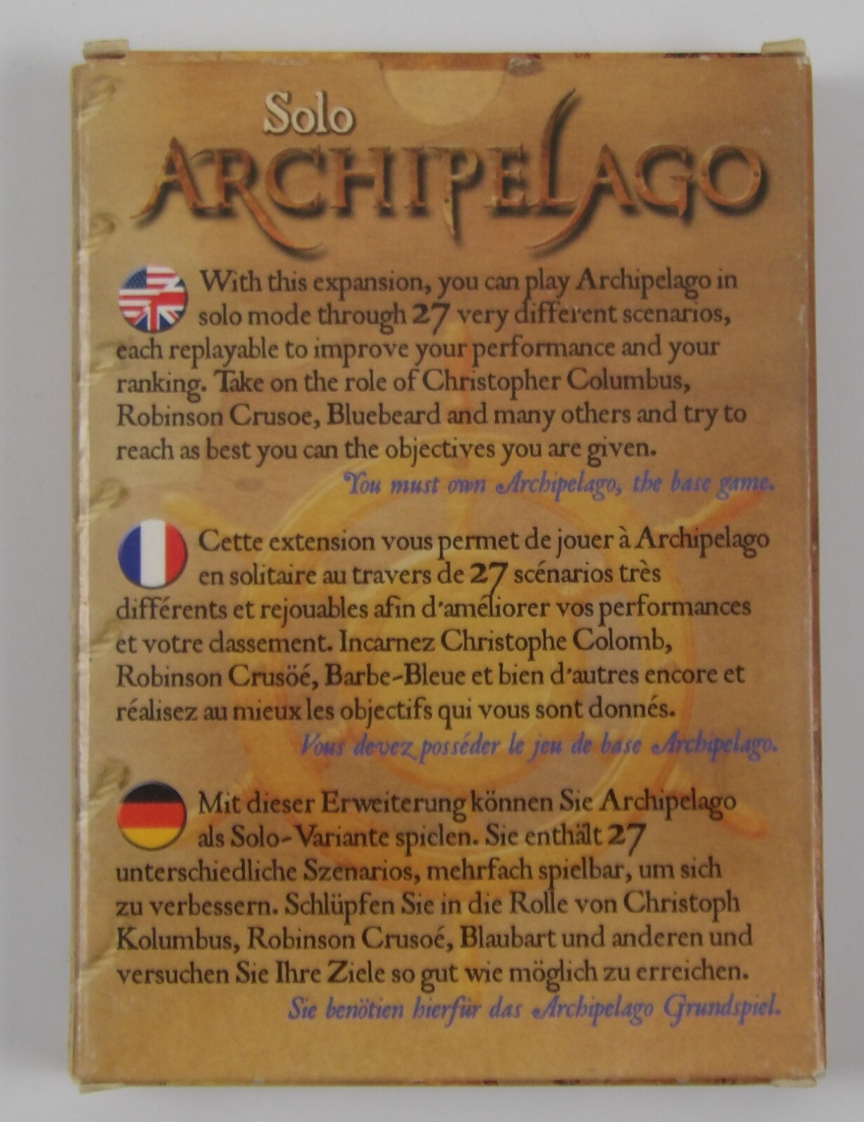 Archipelago: Solo Expansion NEW Ludically Games – strategy