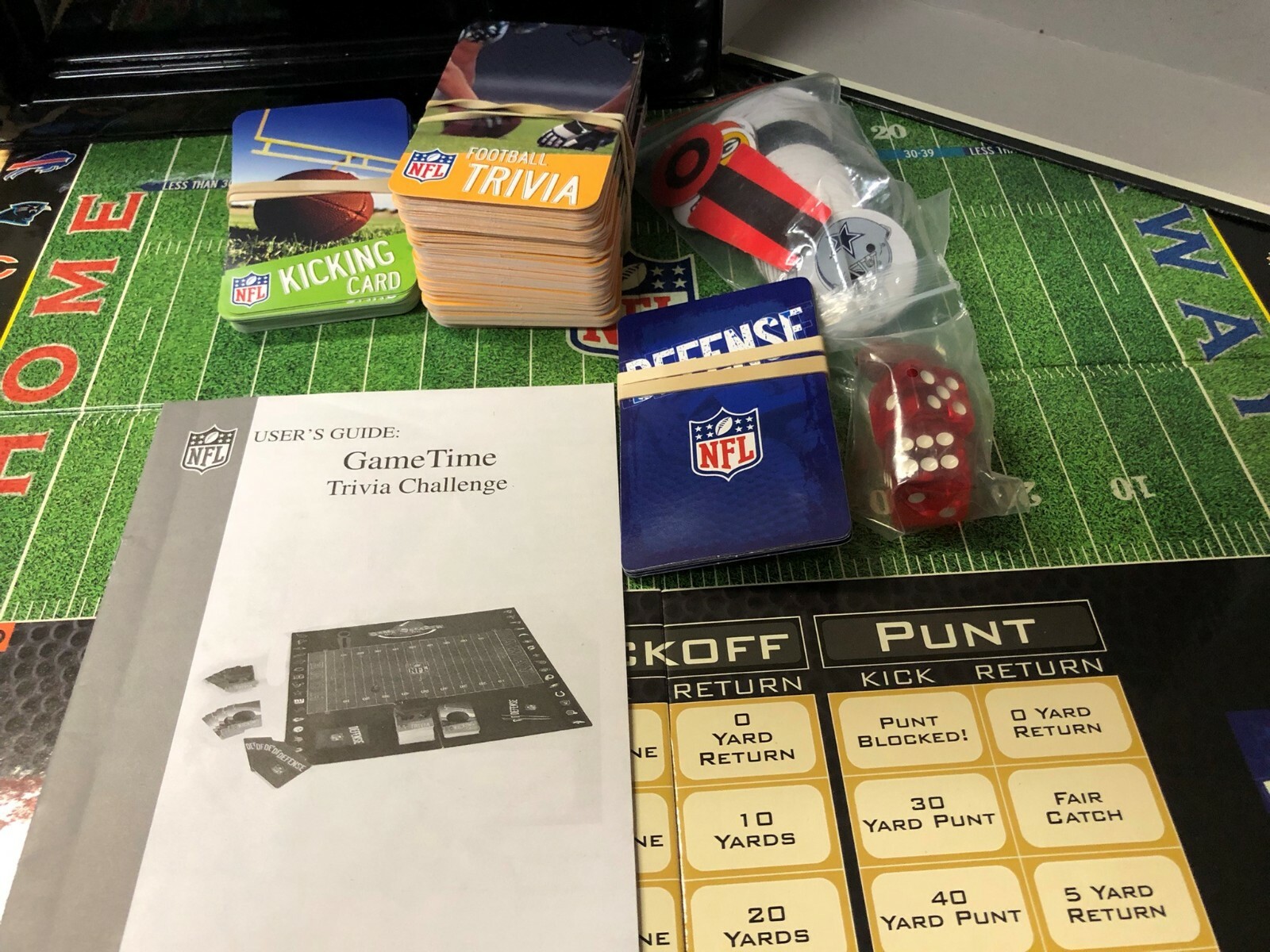 Excalibur Electronics NFL Game Time Trivia Challenge Vintage Game 100% COMPLETE