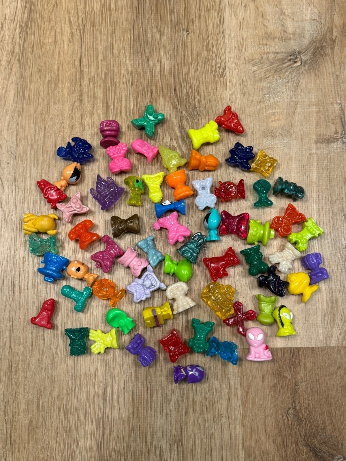 GoGos Crazy Bones Things Figures Lot of 64 Mixed Loose