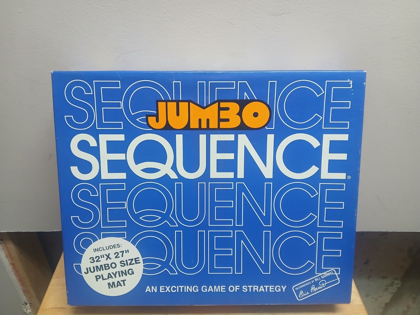 Vintage 1996 Jumbo Sequence Board Game Jax COMPLETE Cushion Mat Cards Chips