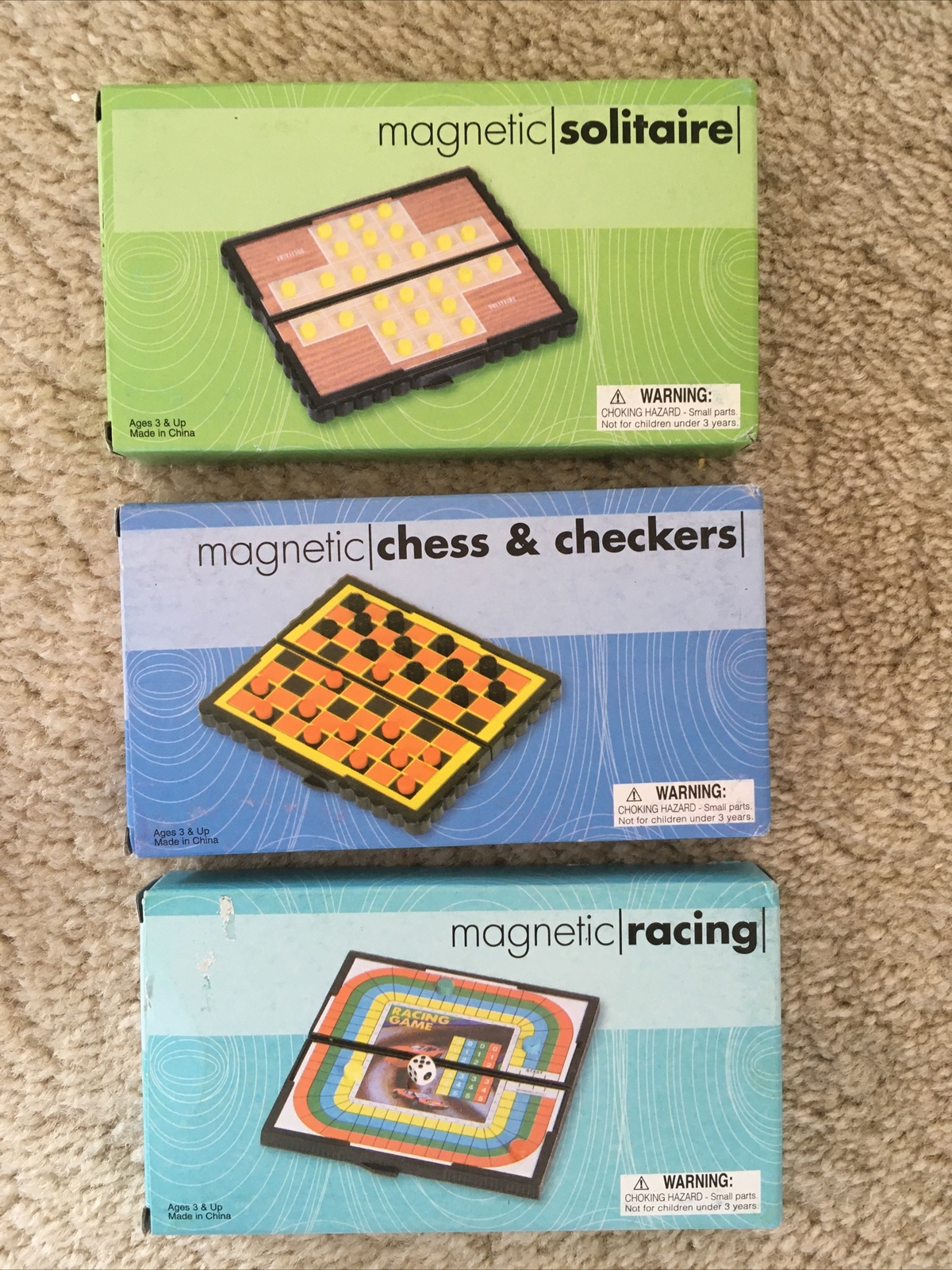 9 Magnetic Mini Travel Games “RARE COLLECTION” NIB