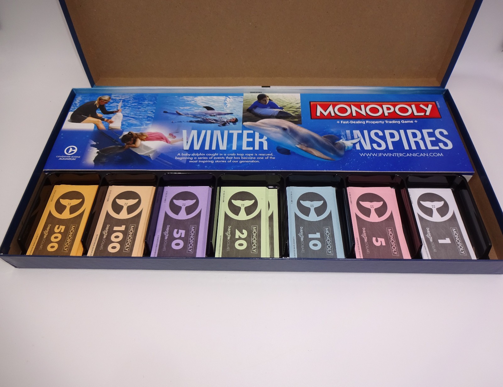Monopoly Clearwater Marine Aquarium Edition Game Dolphin Tale Movie Winter Hope