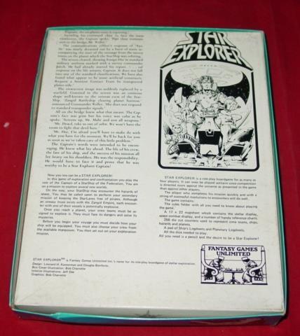 Fantasy Games Unlimited – STAR EXPLORER – The Final Frontier (UNPUNCHED) 1982