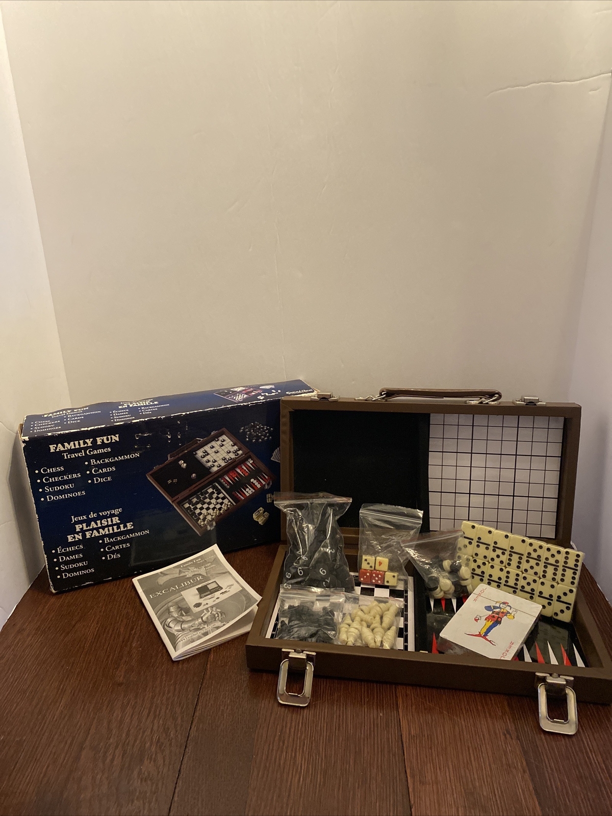 Family Fun 7-in-1 Travel Games By Excalibur Electronics New In Box