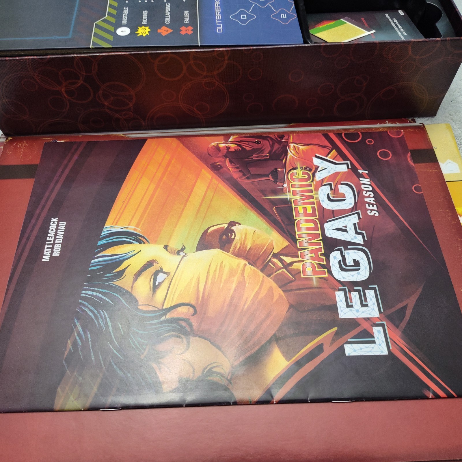 Pandemic: Legacy, Season 1, Z-Man Board Game Red Edition- EUC