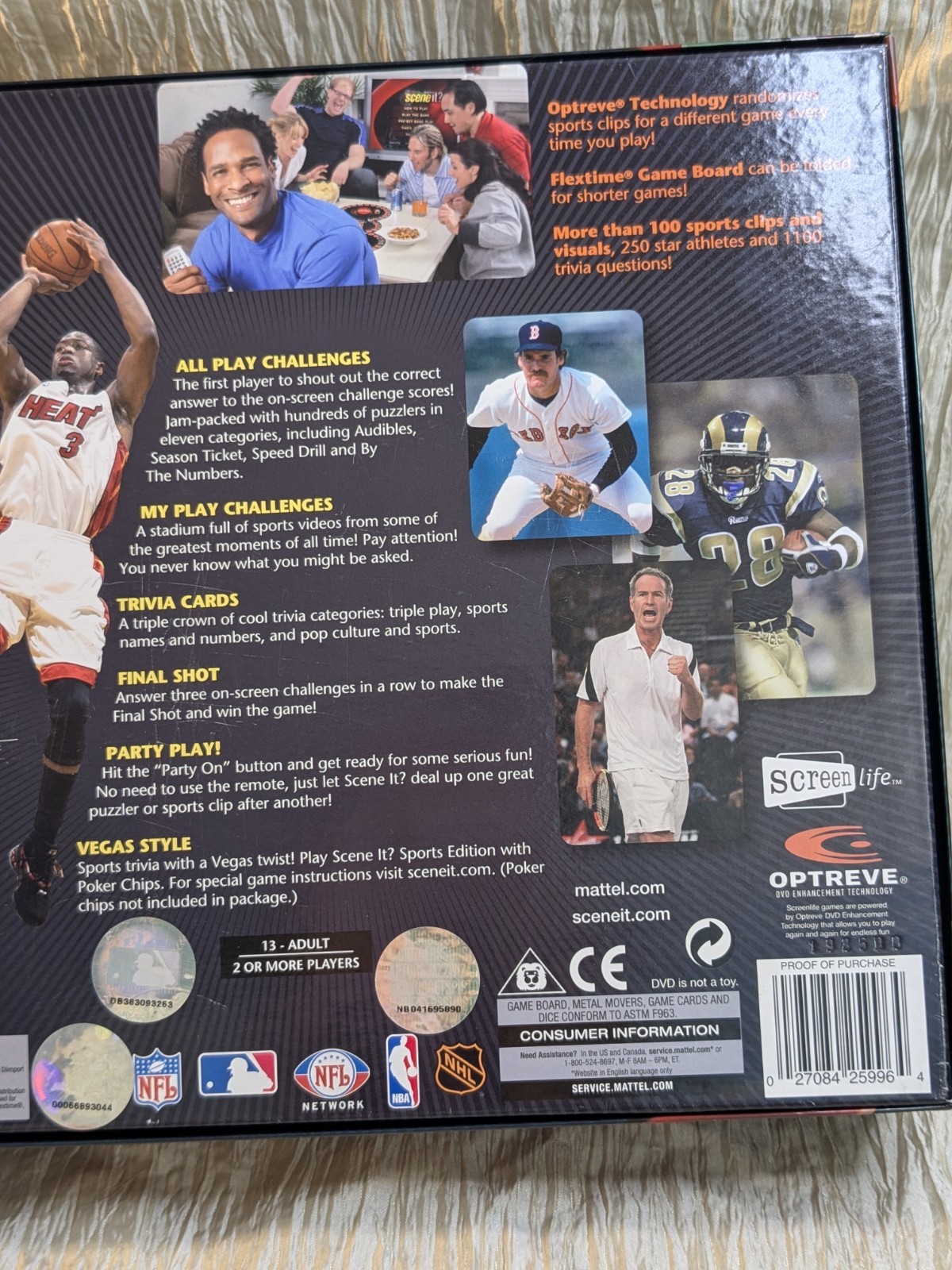 Complete SCENE IT? SPORTS Powered by ESPN The DVD Game Sports Trivia NFL NHL NBA