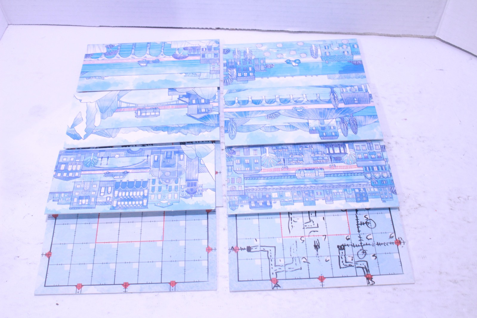 Railroad Ink: Deep Blue Edition Board Game by CMON – Family Strategy Fun