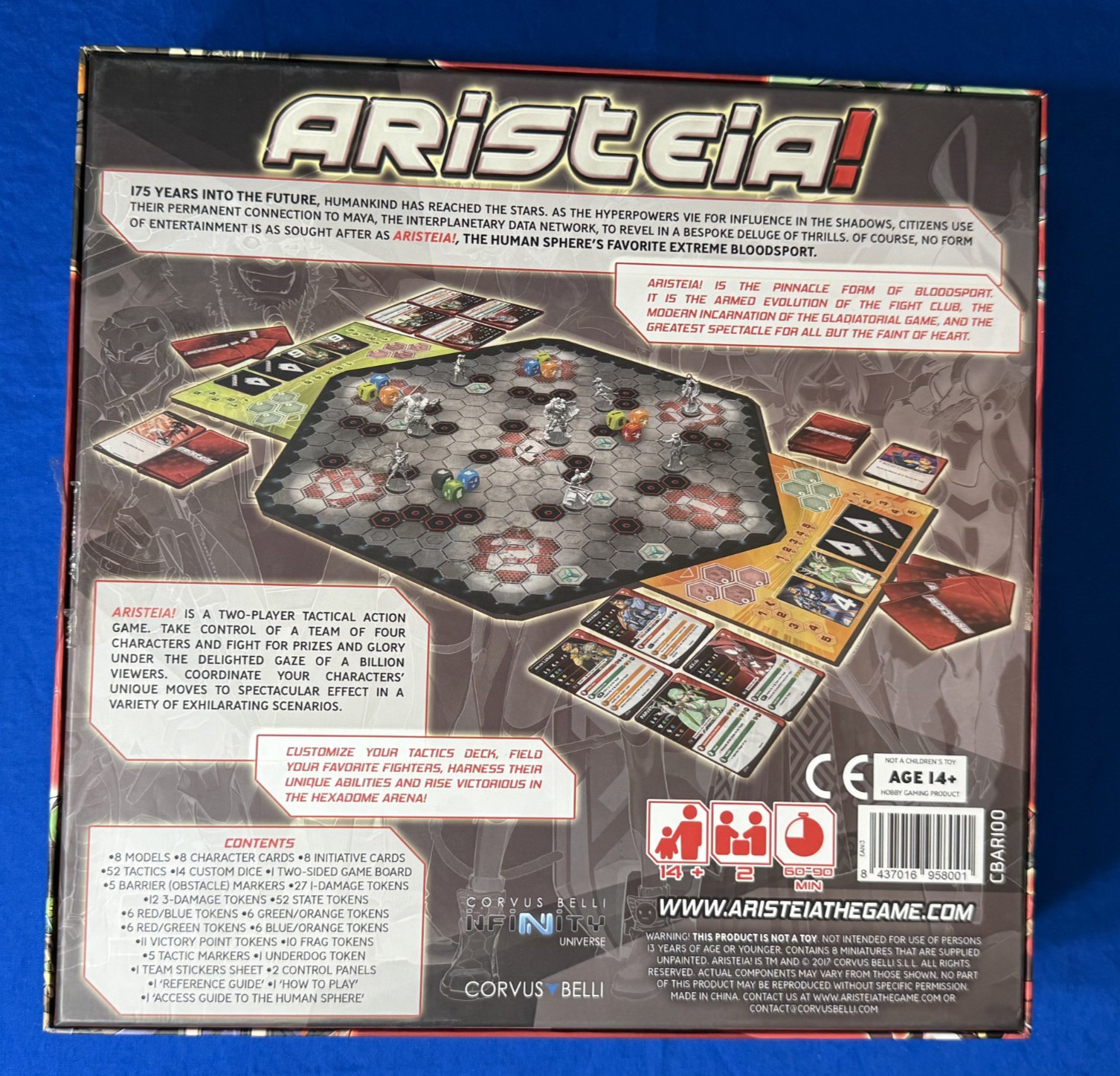 Aristeia! Ultimate Sports Show New Unpunched Board Game Corvus Belli Infinity
