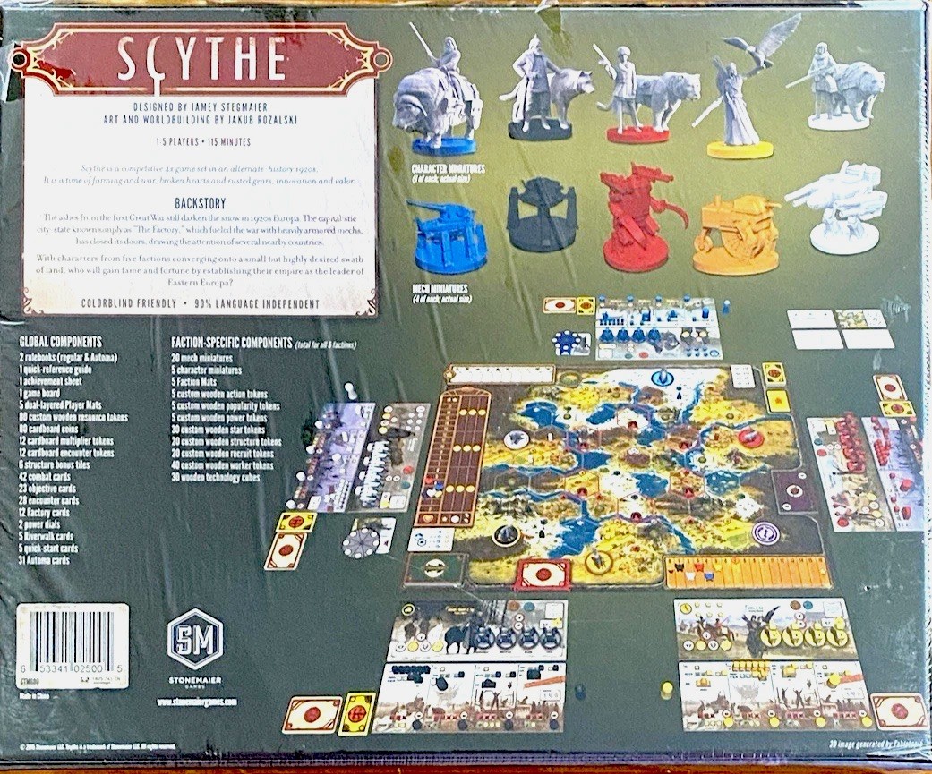Scythe Board Game Stonemaier Games 2015 (Read Below) SEALED NEW