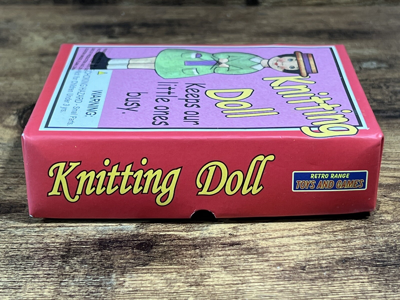 KNITTING DOLL-Keeps Our Little Ones Busy-With Wool And Wooden Needle-6+ Age.