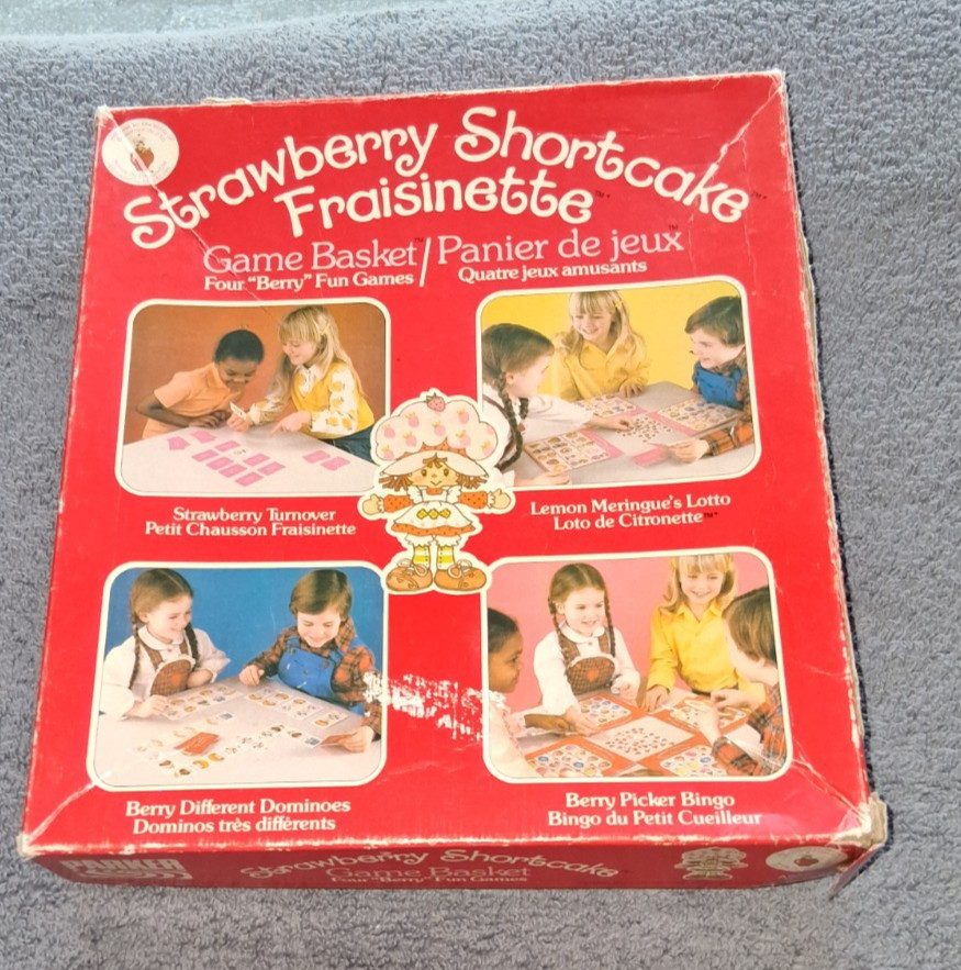 Strawberry Shortcake Fraisinette Berry Game Basket Panier De Jeux French 1981