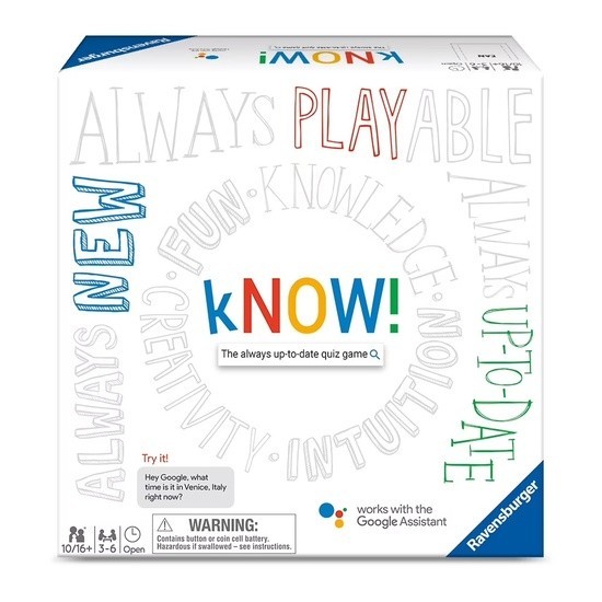 Ravensburger Google kNOW Quiz Game Family Board Game Age 10+, 3-6 Players