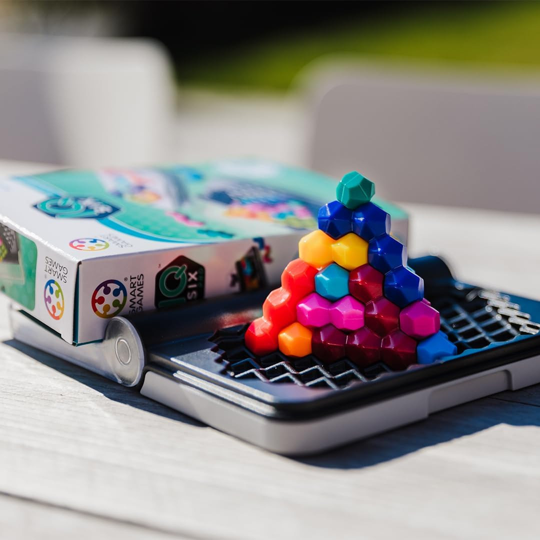 Smartgames IQ Six Pro Travel Game for Kids and Adults, a Skill-Building Brain Ga