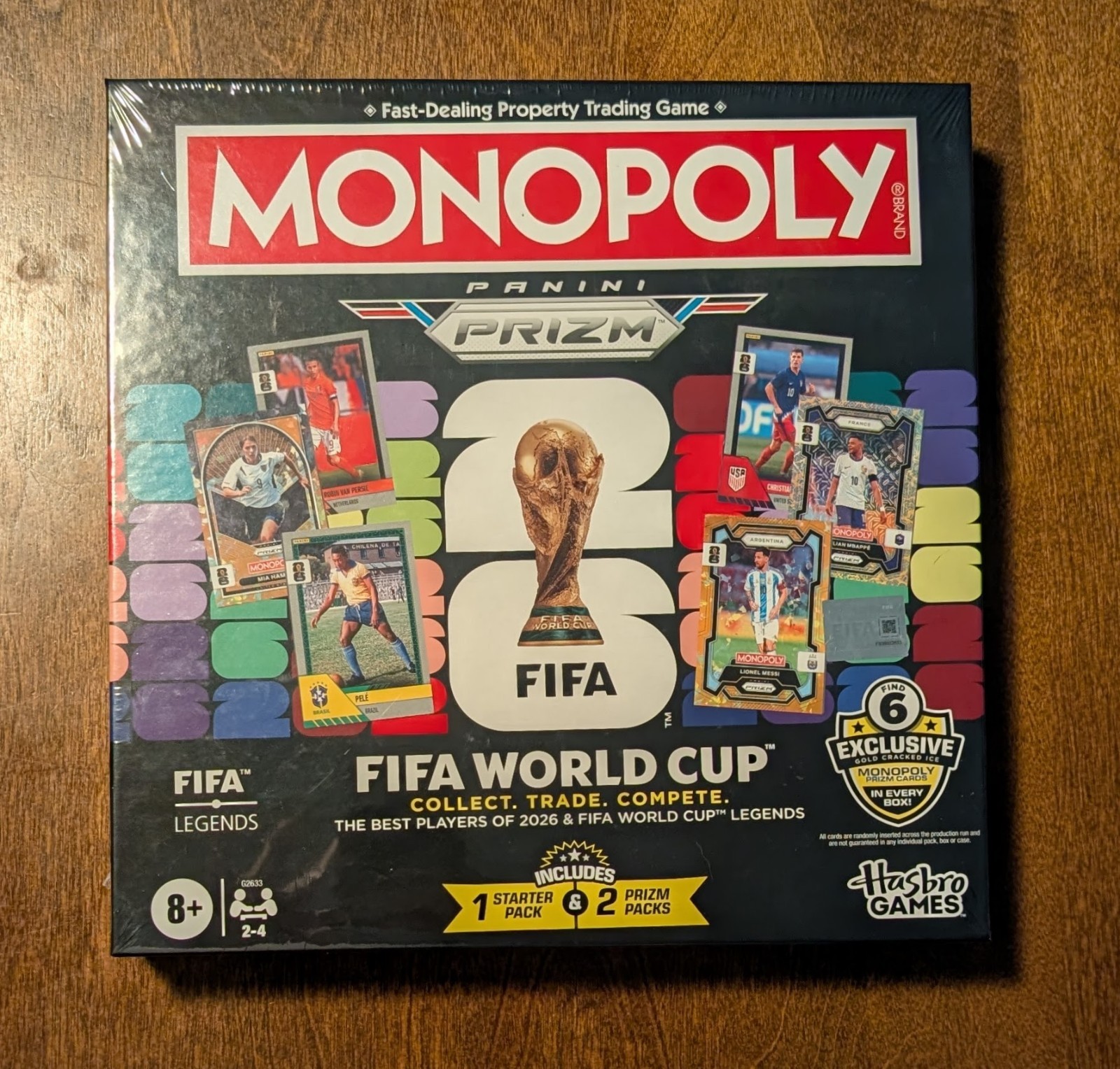 2026 Panini Prizm Monopoly FIFA World Cup Game NIB w/ Exclusive Starter Pack