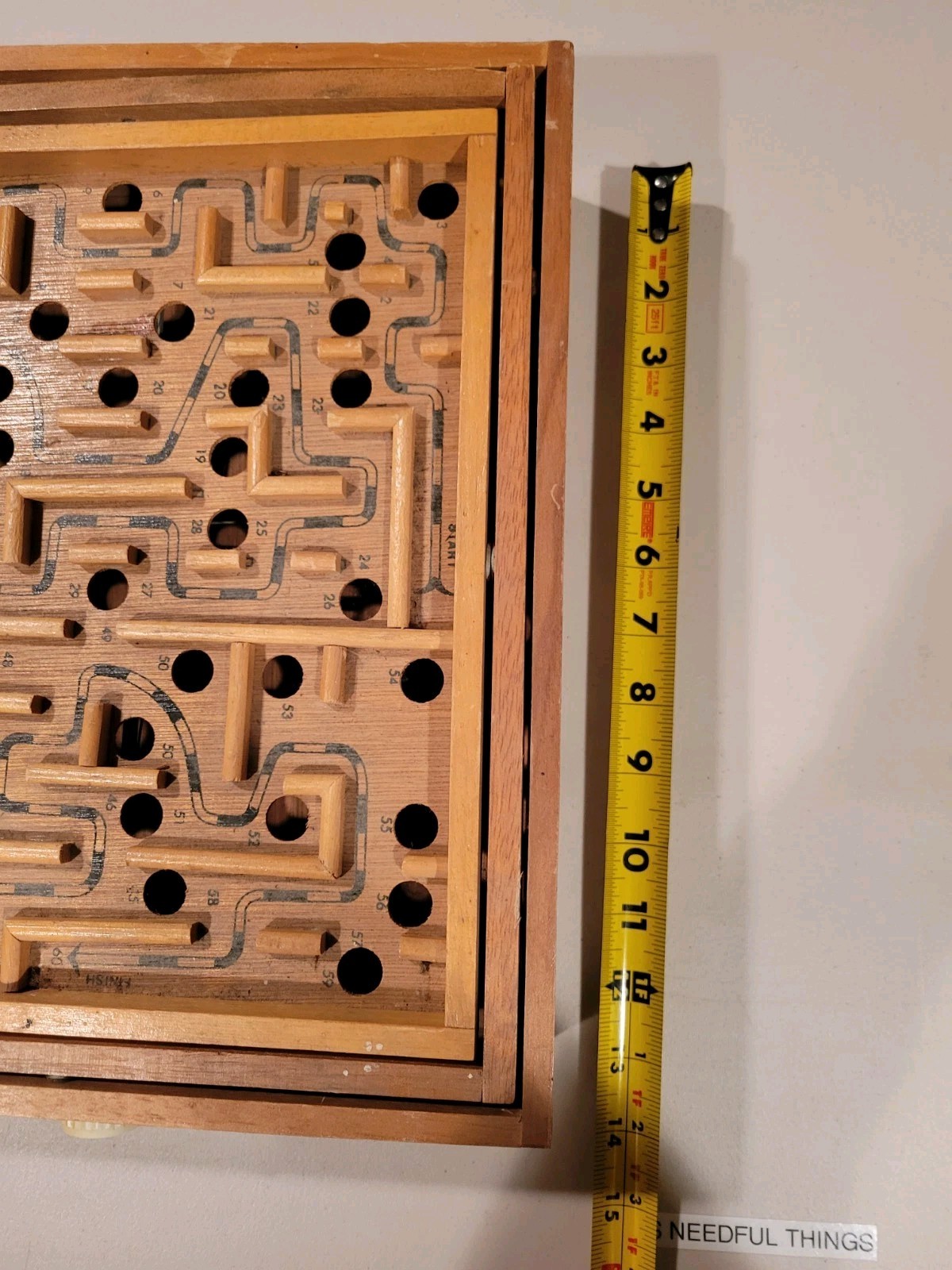 Vintage Labyrinth Used Loose Maze Marble Balance Game Lot Of 2 Large & Small Set