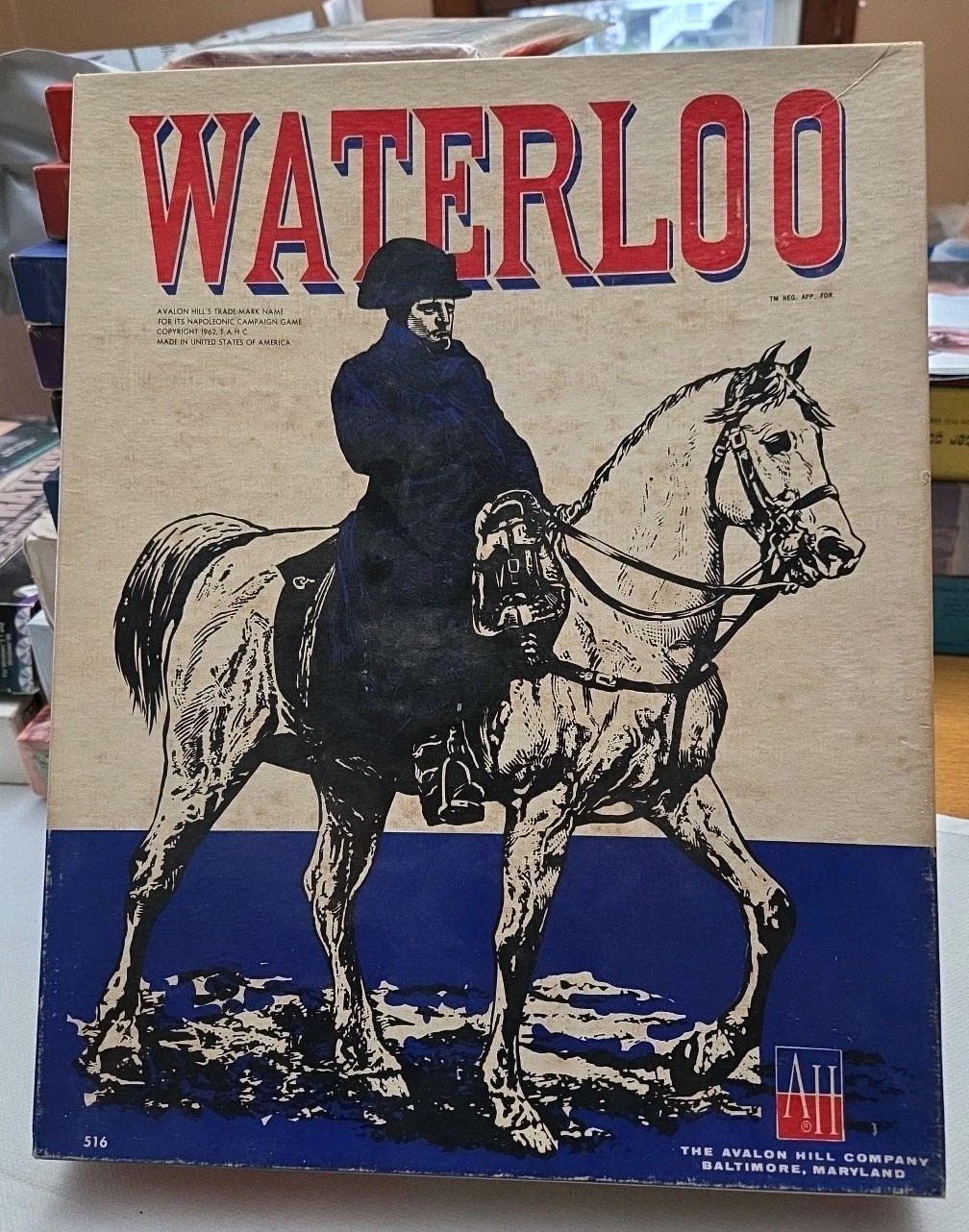 Waterloo board game by Avalon Hill Napoleonic Campaign – Used