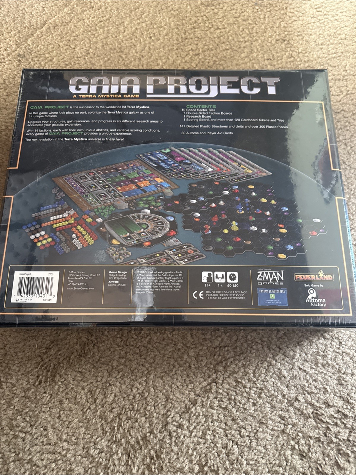 Gaia Project A Terra Mystica Board Game New Sealed