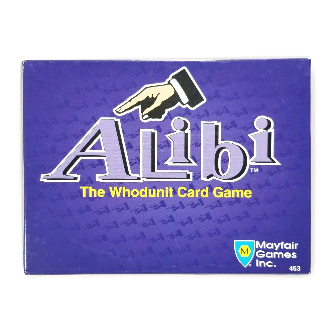 ALIBI Card Game Family Party Whodunit Deduction Game ▪︎ Mayfair Games