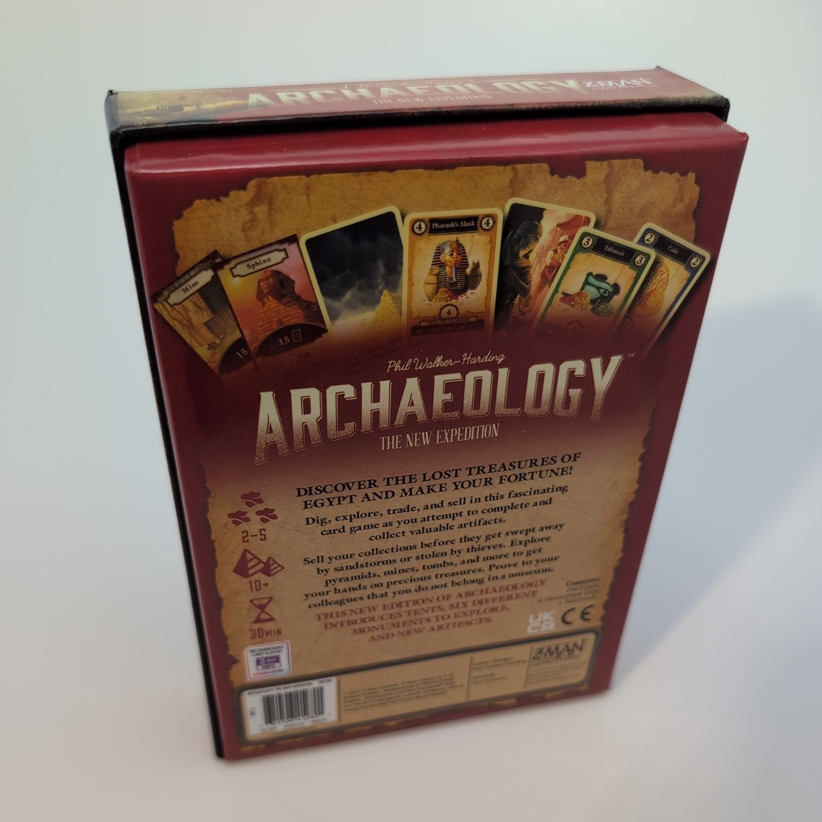 Archaeology – The New Expedition – Z-Man Board / Card Game – 100% Complete – OOP