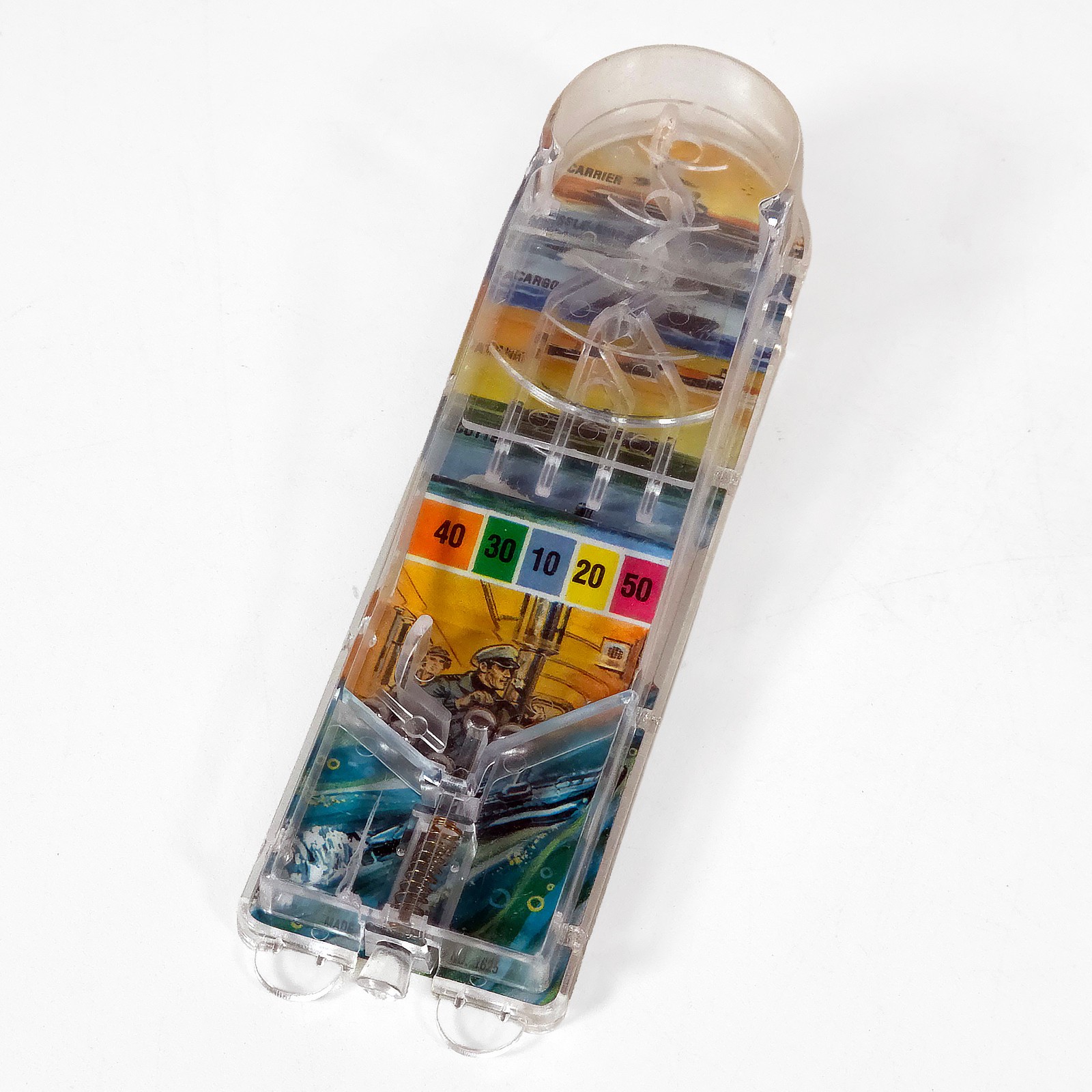Plastic Submarine Pinball Game • Durham Industries • Hong Kong • Vintage 1975